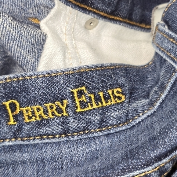 Perry Ellis Mens Jeans 36x30 Blue  Denim Straight Leg Pocket Casual School Work - Picture 8 of 13